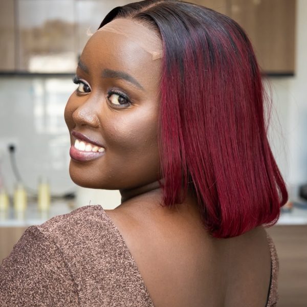 Vietnamese Burgundy Bob — 12" | 5x5 HD Lace
